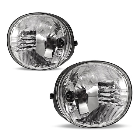 Winjet Fog Lights - Clear - Wiring Kit Included CFWJ-0077-C